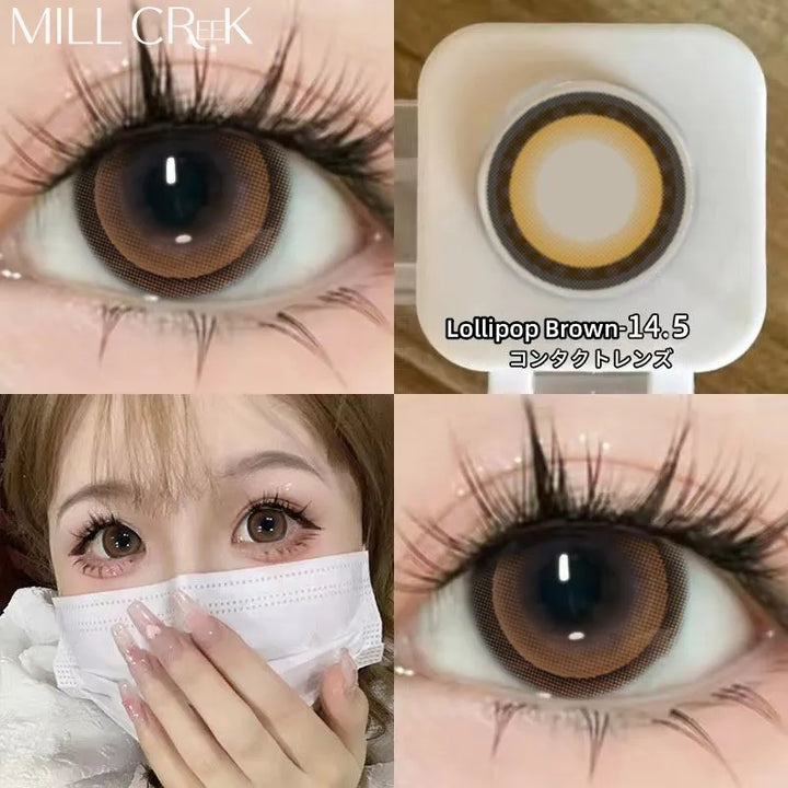 Lisslune | 2pcs Colored Lenses for Eyes Vampire Series Twilight Eyes Vampire Eyes Red Lenses Prescription Myopia Lenses Fast Delivery