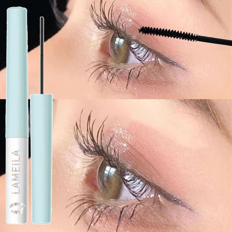 Rynx | Black Head Mascara Ultra-fine Small Brush Lengthening 3D Lashes Eyelash Extension Eye Lashes Long-lasting Black Color Mascara