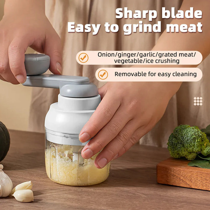 Lisslune | Manual Grinder Garlic Vegetable Chopper
