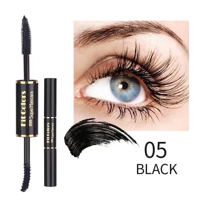 Rynx | 1pc Double Head Water Drying Colorful Mascara Eyelash Extension Thick Curl Quick Drying Long Lasting Blue Purple White Mascara
