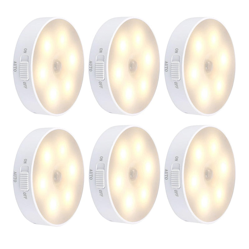 Lisslune | Sticky LED Motion Sensor Mini Night Lamp