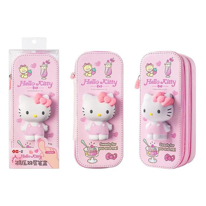 Lisslune | Kuromi & Cinnamoroll Anime-inspired pencil case - Stylish and functional stationery organizer
