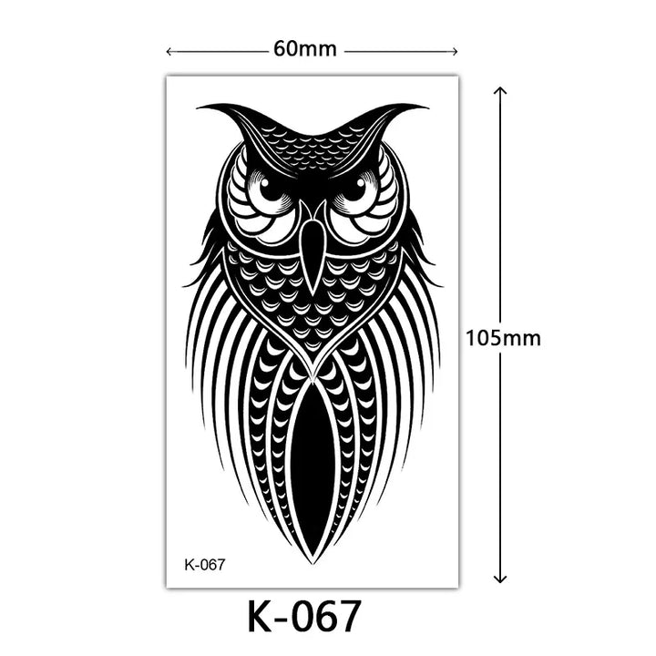 Rynx | New Temporary Tattoo Stickers Sexy Totem Butterfly Dreamcatcher Transfer Flash Tattoo Women Neck Hand Body Art Artificial Tattoos Men
