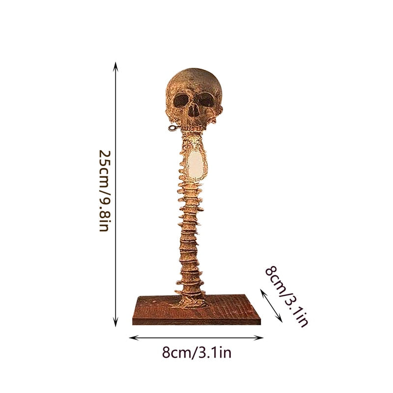 Lisslune | Horror Skull with Spine Lamp