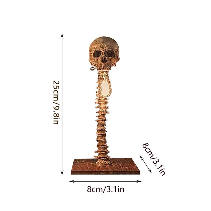 Lisslune | Horror Skull with Spine Lamp