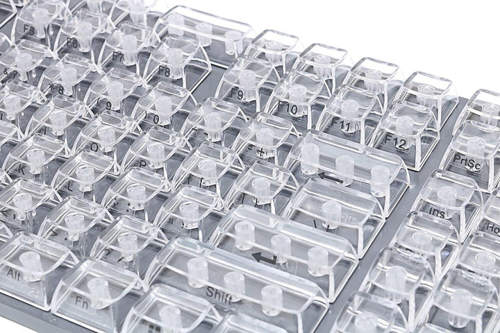 Lisslune | Crystal clear custom keycap set for MX mechanical keyboards - 132 keys for personalization