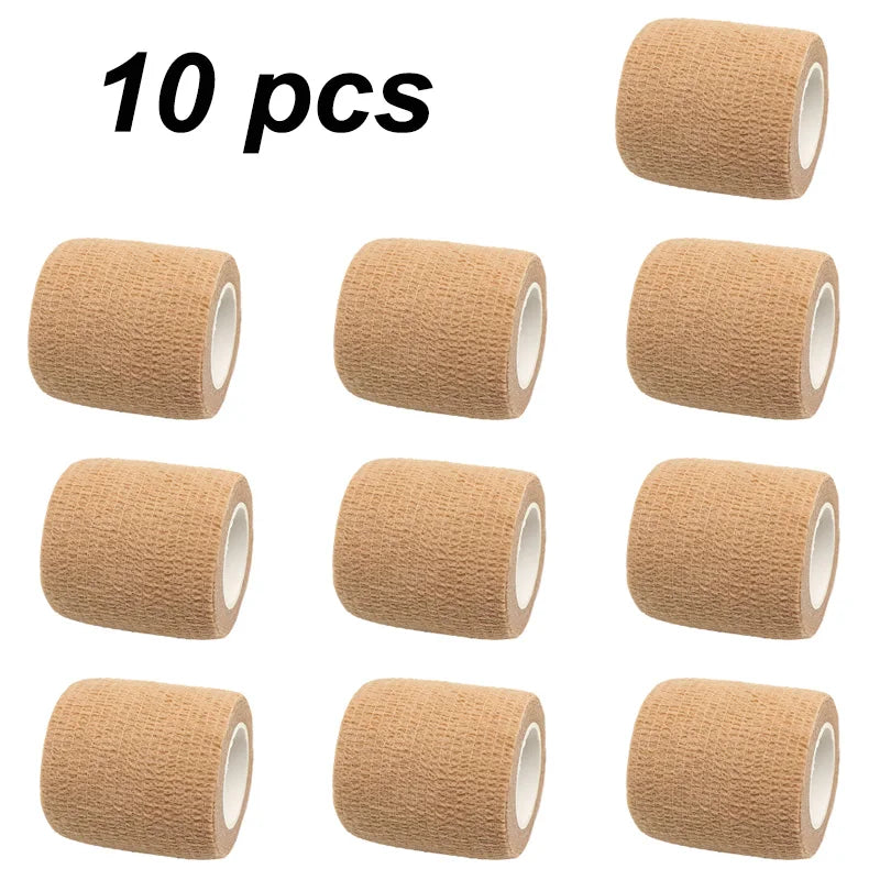 Rynx | 1/10 Roll Colored Sport Self-Adhesive Elastic Bandage Wrap Elastoplast For Knee Protectors Fingers Ankles Palms First-Aid Kit Pet Tool
