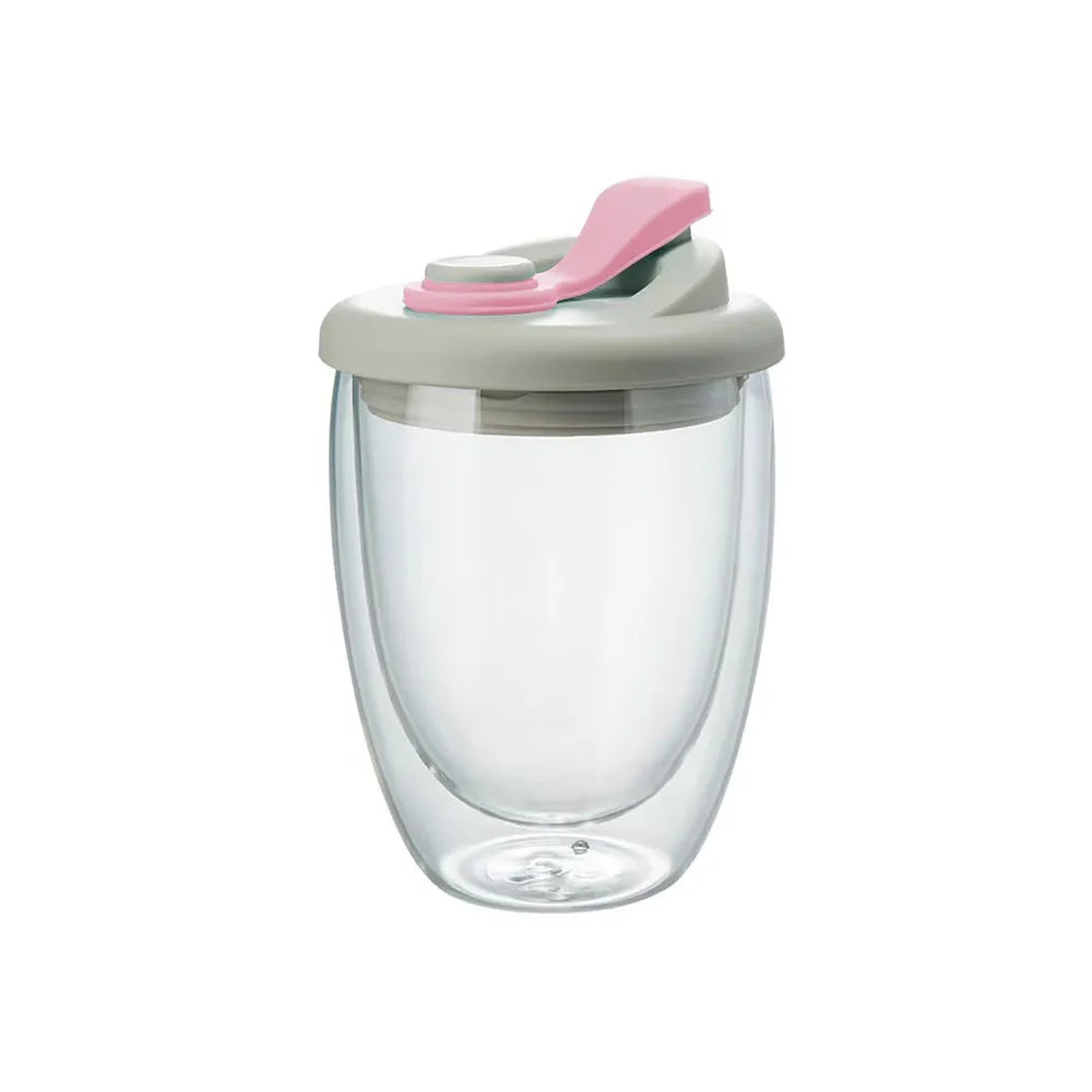 Skorter | Leak-Proof Double Wall Glass Transparent Mug