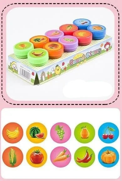 Lisslune | Colorful DIY Kids Stamp (10 pieces)