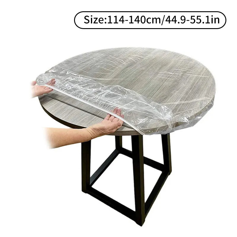 Lisslune | Transparent PVC Waterproof Long Life Protective Table Cover