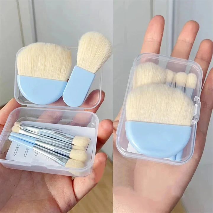Rynx | 6-piece Mini Makeup Brush Set Professional Portable Foundation Concealer Eyeshadow Powder Blush Brush Beauty Makeup Tool