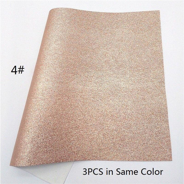 Lisslune | Sparkling Rose Gold Glitter Leather Craft Sheet - Transform Your DIY Projects with Elegance