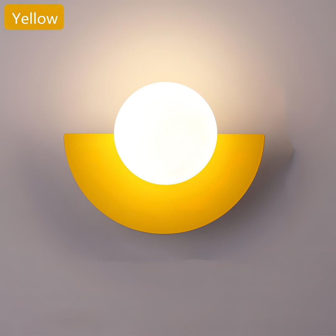 Lisslune | Nordic Semicircle Wall Lamp - Modern LED Fixture for Living Room, Bedroom & Hallway Lighting
