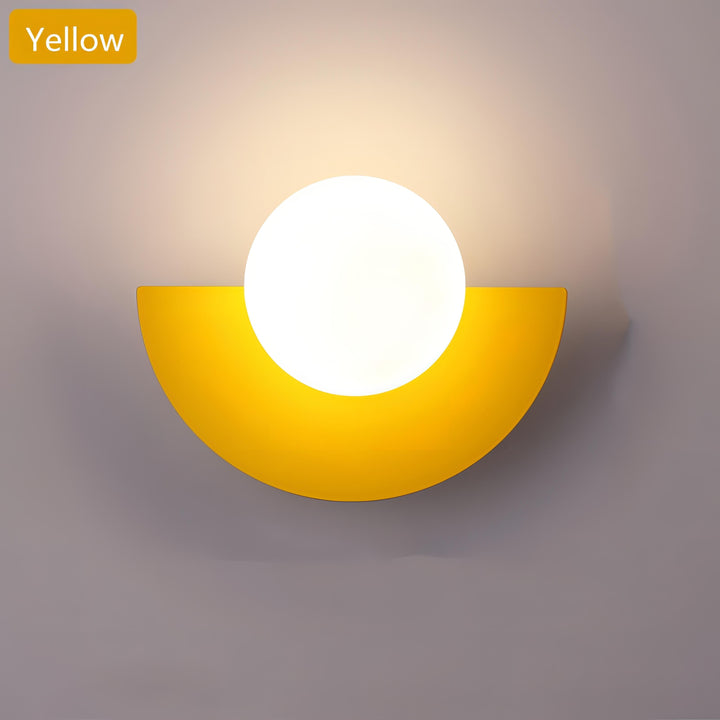 Lisslune | Nordic Semicircle Wall Lamp - Modern LED Fixture for Living Room, Bedroom & Hallway Lighting
