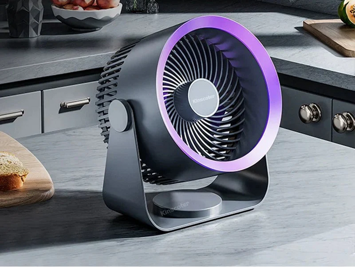 Lisslune | Luna Wall and Desktop Fan – Wireless Whisper-Quiet USB-C Fan with 3 Speeds