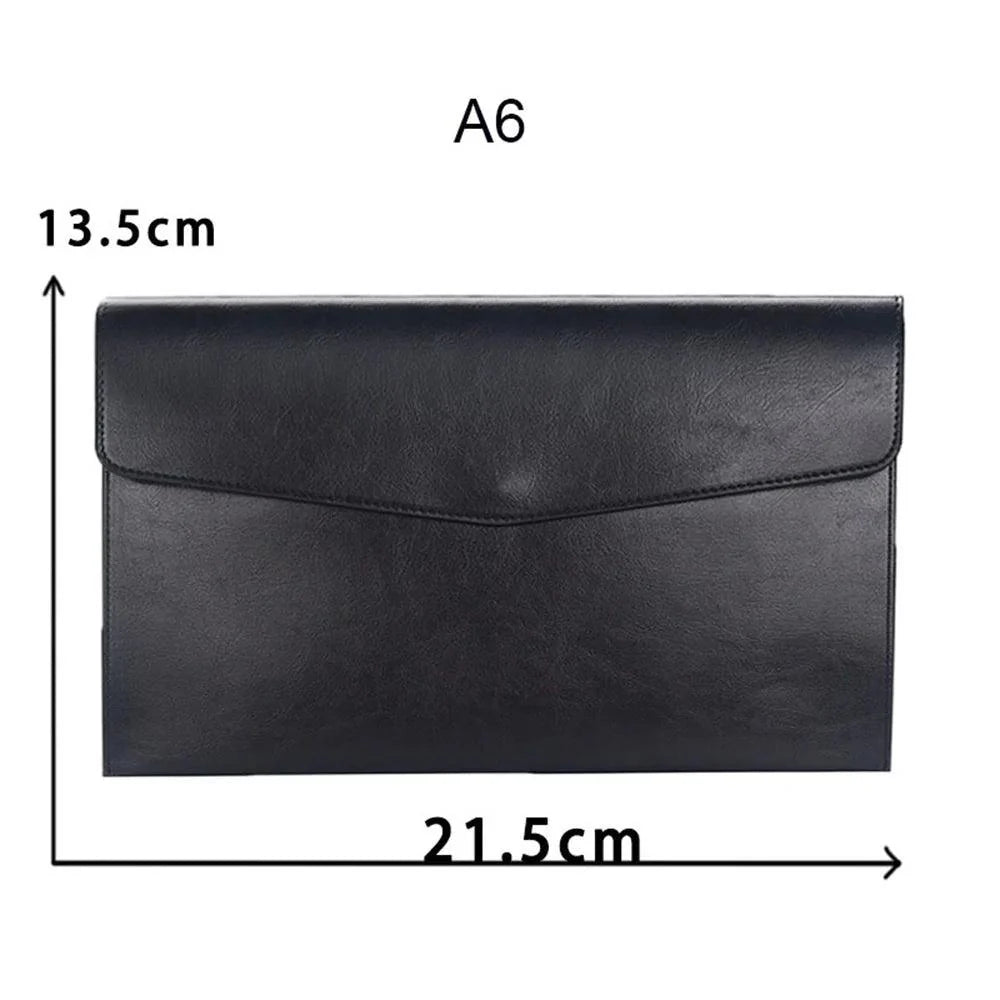 Lisslune | Elegant PU leather business portfolio with plenty of storage