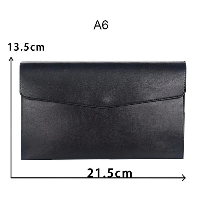 Lisslune | Elegant PU leather business portfolio with plenty of storage