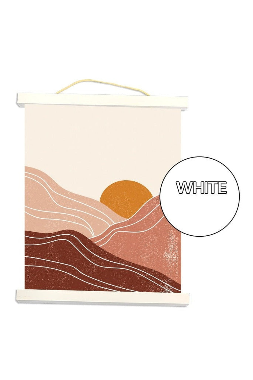 Lisslune | Magnetic wooden poster frame hanger