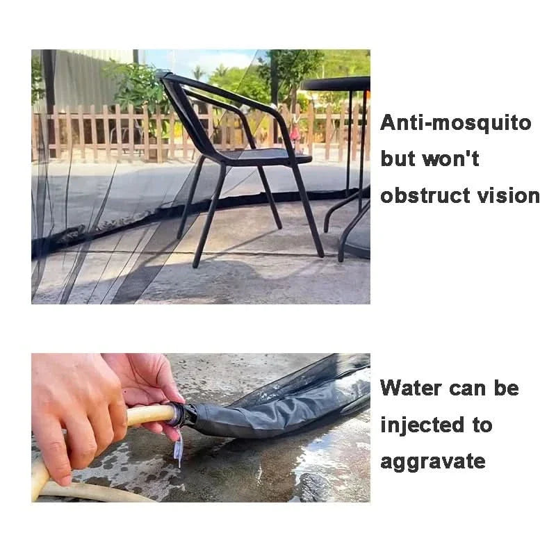 Lisslune | Mosquito net for sun umbrellas up to 4 m – Adjustable & with zipper