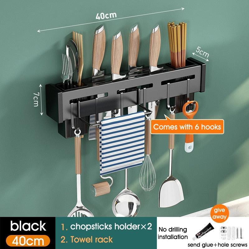 Lisslune | Slim adjustable aluminum kitchen organizer for effortless elegance