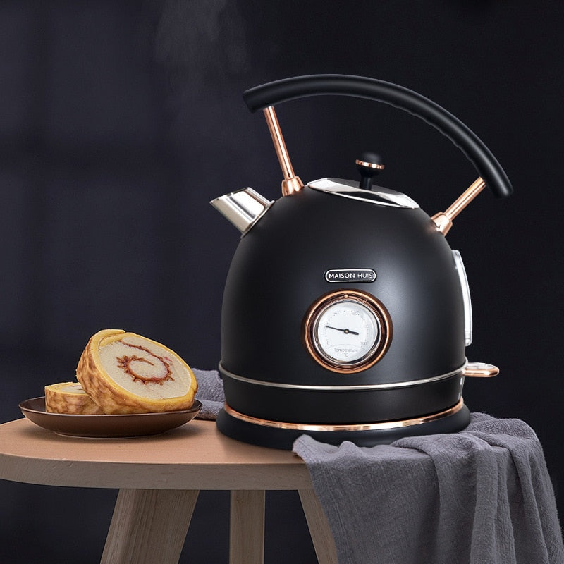 Lisslune | Electric Thermometer Automatic Vintage Style Kettle