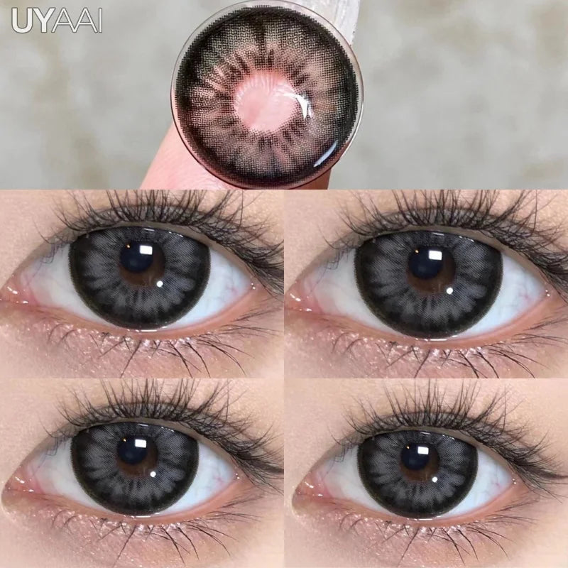 Rynx | 1 Pair Korean Color Contacts for Eyes Cosplay Lenses Large Eye Makeup Pink Lens