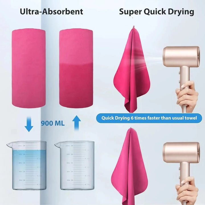 Lisslune | Versatile Microfiber Towel Set for Quick Drying for Beach, Gym, and Traveling