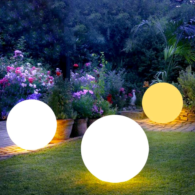 Lisslune | Shiny Moon Solar LED Waterproof Garden Ball Light