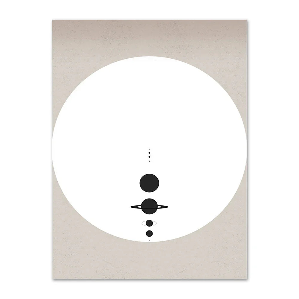 Lisslune | System Minimalistic Canvas Print