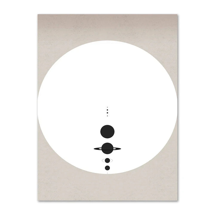 Lisslune | System Minimalistic Canvas Print