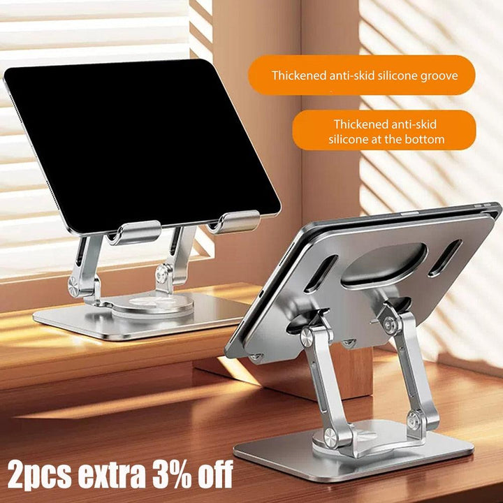 Lisslune | Premium Aluminum 360° Adjustable Stand for Tablets and Phones - Unmatched Comfort and Stability