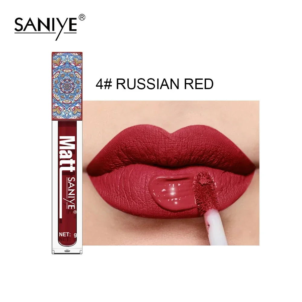 Rynx | Nudes Lip Gloss Waterproof Liquid Matte Lipstick Long-lasting 4g Quick-drying Red Lip Gloss Cosmetics Sexy Matte Velvet Lipstick