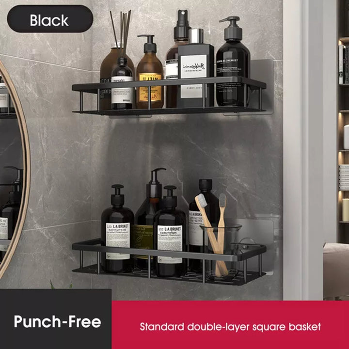 Lisslune | Stylish & Practical No-Drill Shower Corner Shelf – Space-Saving Bathroom Storage Rack