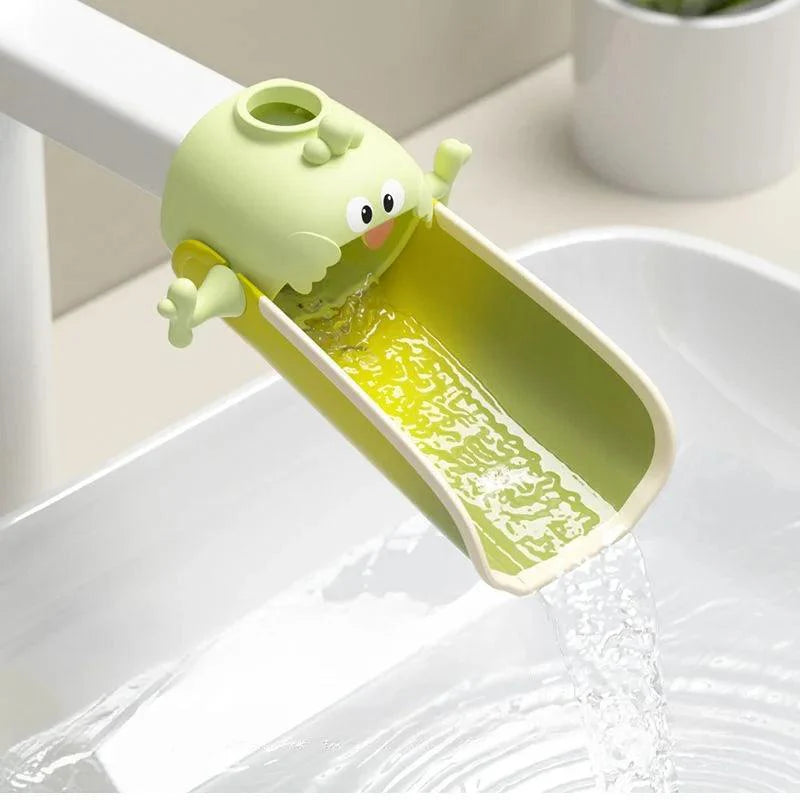 Lisslune | Playful Children's Faucet Extension with Temperature Safety Warning for Happy Handwashing