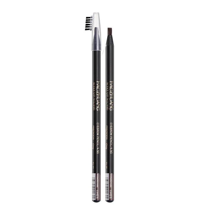 Rynx | High-Quality Pull Eyebrow Pencil Black Leather Makeup Wild Line Eyebrow Pencil Waterproof Hard Cap Flat Head Pencil White Pencil