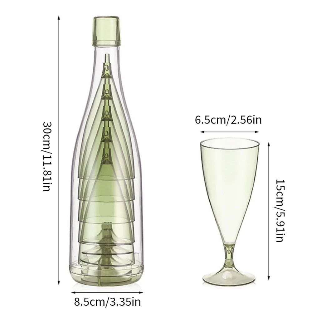 Lisslune | Portable Travel Wine Glass Bottle Set