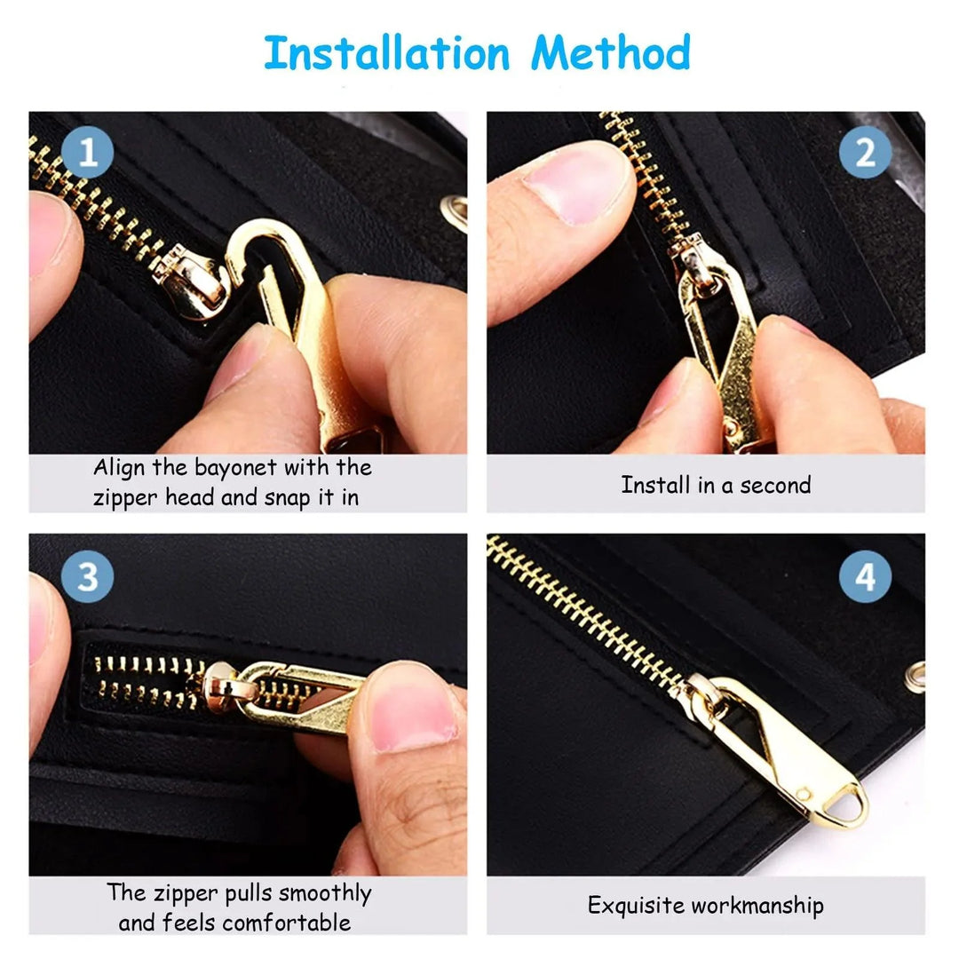 Lisslune | Sustainable Zipper Repair Kit - 5-piece eco-friendly Pull Tab Set