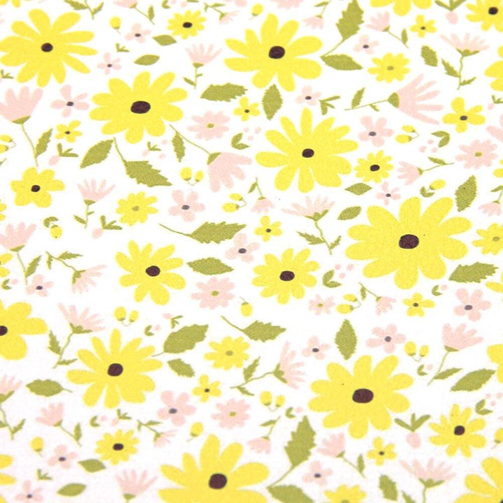 Lisslune | Floral Lychee Blossom Synthetic Leather Crafts Sheet - 20x33cm