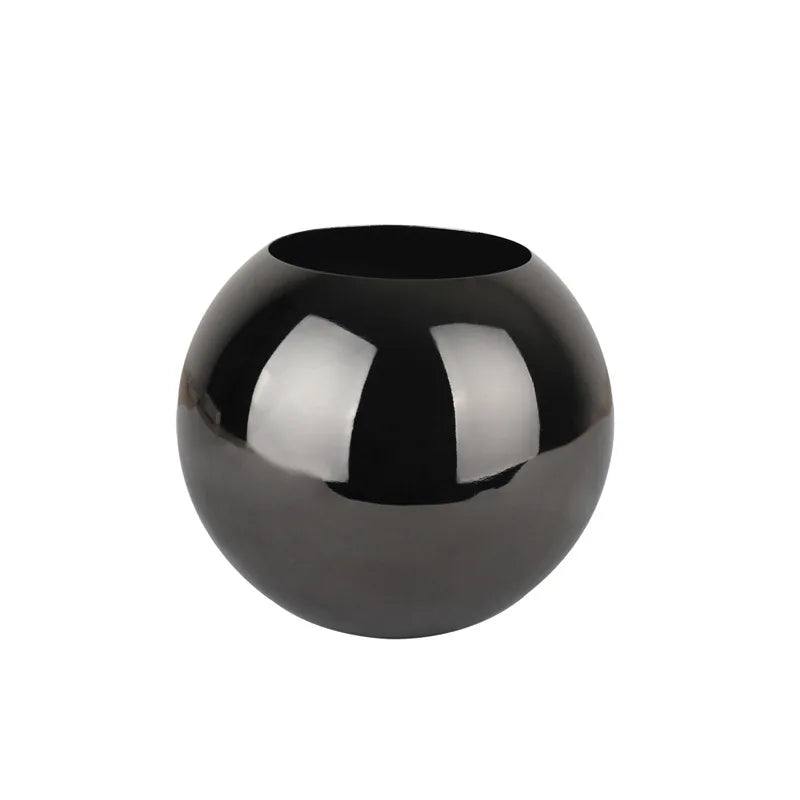 Lisslune | Stainless Steel Vase in Nordic Style Desktop Flower Pot BeFlower Pots Gold Black Rose Gold Classic Home Decoration