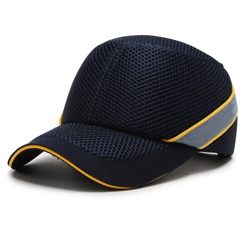 Lisslune | Red Safety Bump Cap - Helmet with hard ABS inner core for head protection at home, work, and factory