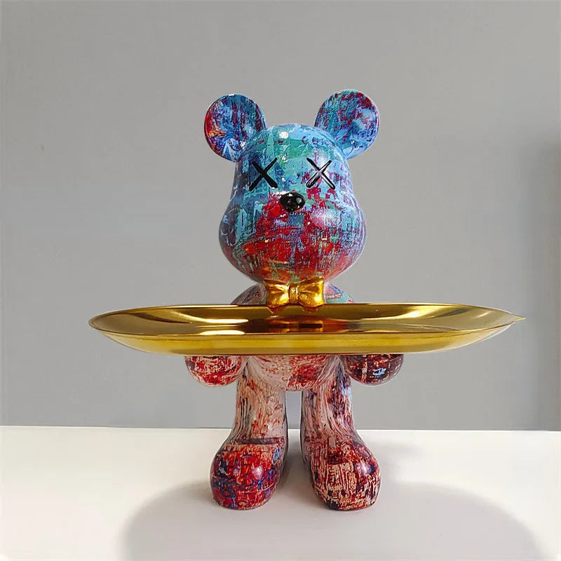 Lisslune | BearServe - Bear Sculpture with Tray