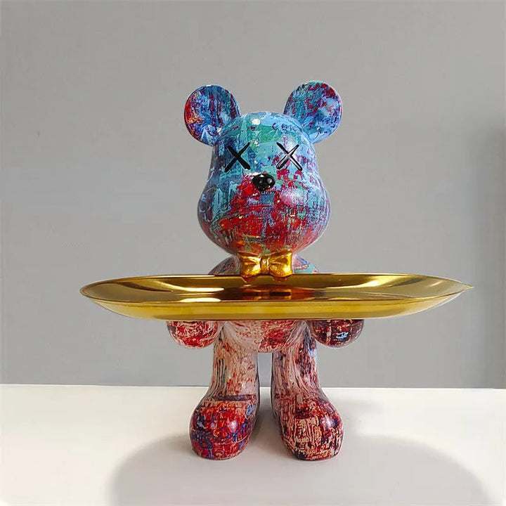 Lisslune | BearServe - Bear Sculpture with Tray
