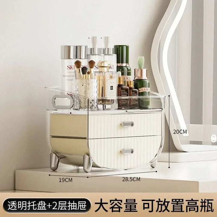 Lisslune | Rechargeable Cosmetic Organizer – Transparent Dustproof Makeup