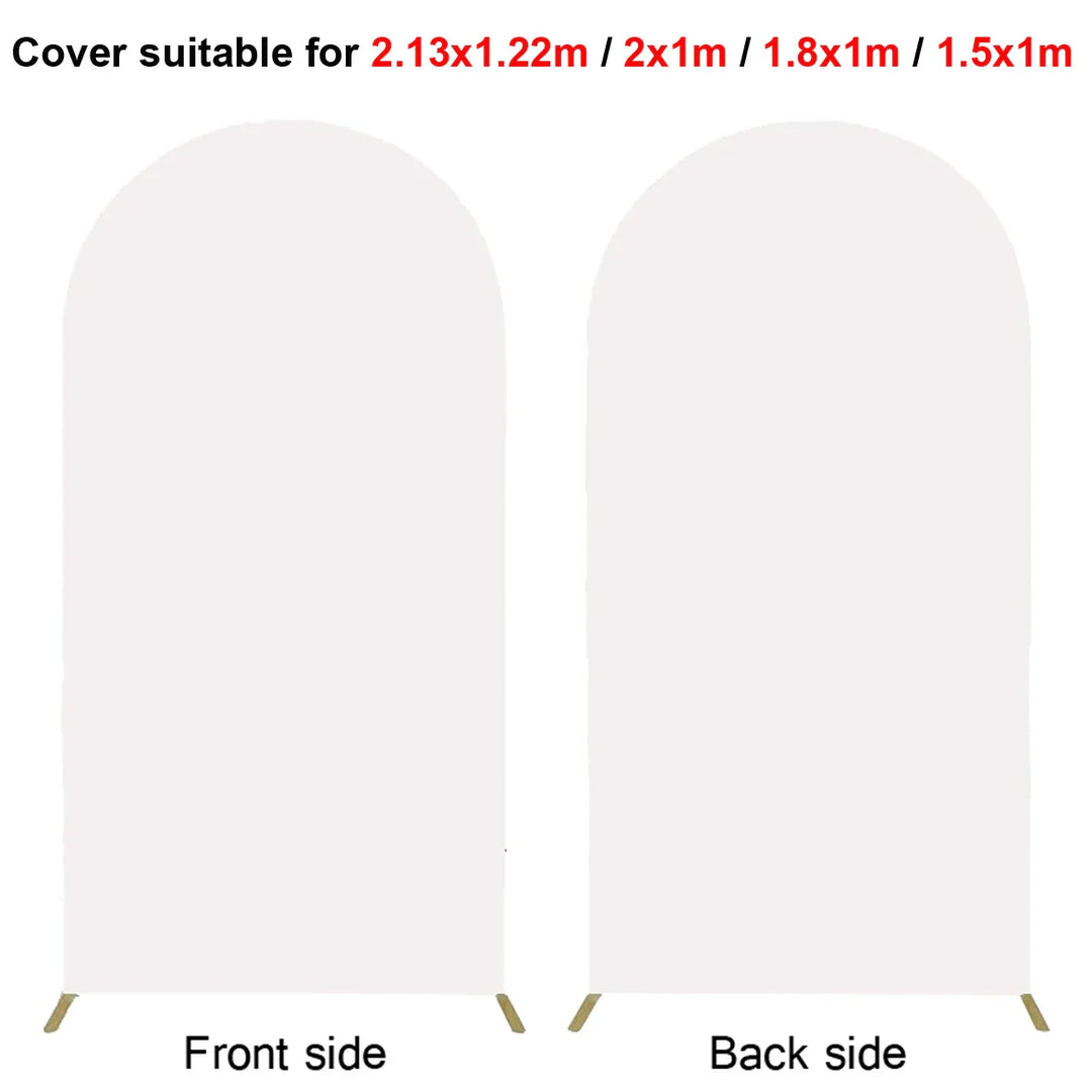 Rynx | 2M Metal balloon arch background stand birthday balloons party backdrop covers photo shoot double-sided elastic fabric background
