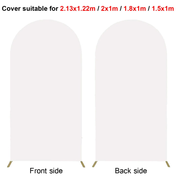 Rynx | 2M Metal balloon arch background stand birthday balloons party backdrop covers photo shoot double-sided elastic fabric background