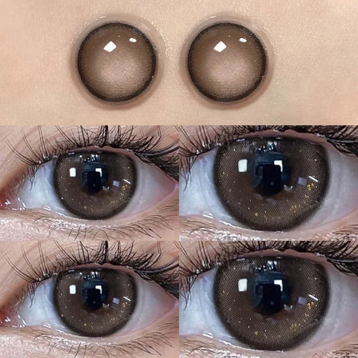 Lisslune | Contact lenses for eyes Color 2 pieces Diopters Annual lens prescription Myopia Round Soft lens Fashionable Beautiful Cosmetic lens