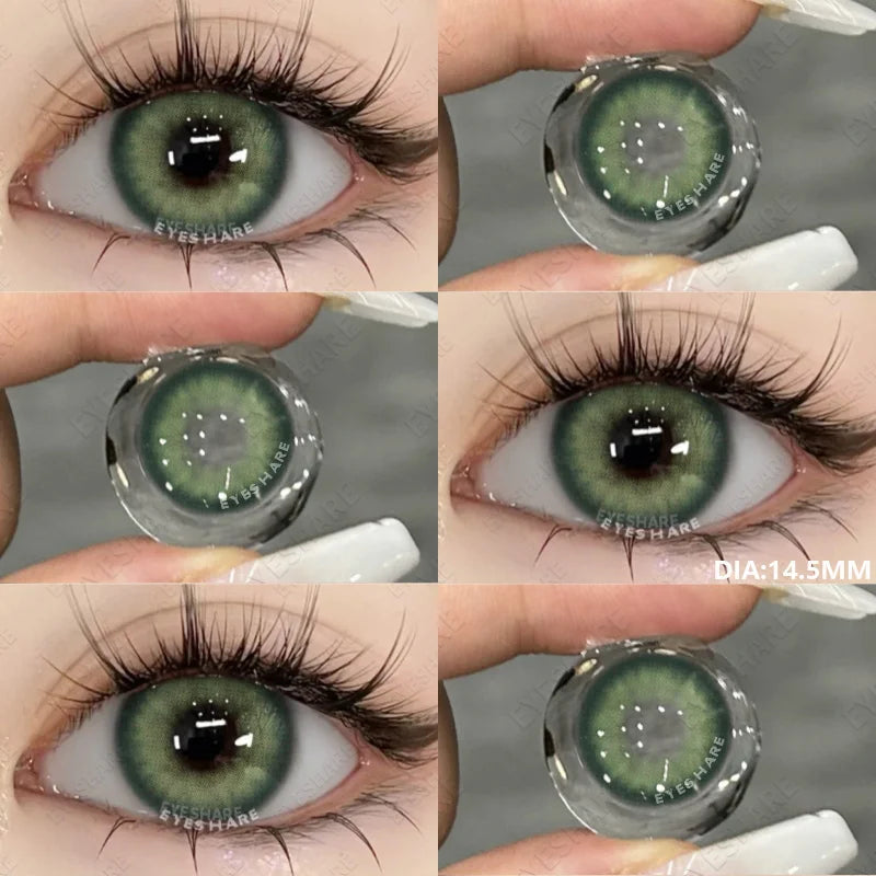 Rynx | 1 Pair Colored Pupils for Eyes Green Eye Color Lenses Brown Natural Blue Eye Lenses High-Quality Gray Lenses Soft Pupils