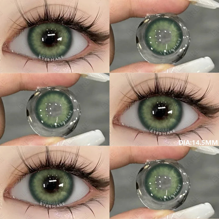 Rynx | 1 Pair Colored Pupils for Eyes Green Eye Color Lenses Brown Natural Blue Eye Lenses High-Quality Gray Lenses Soft Pupils