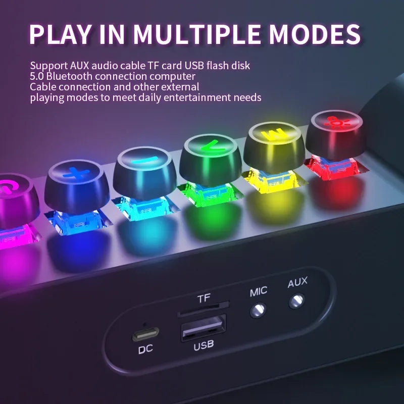 Lisslune | Mechanical Wireless Colorful RGB Speaker