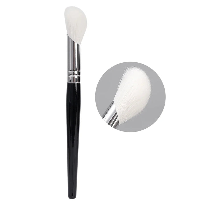 Rynx | Angle Highlight Blush Brush Goat Hair Powder Blush Makeup Brush Cheek Powder Contour Blush Professional Face Makeup Tools